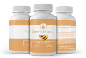 Capsule d'extrait de papaye PURE ORIGINAL INGREDIENTS en gros plan