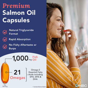 Capsule d'huile de saumon Omega 3 de Hofseth BioCare
