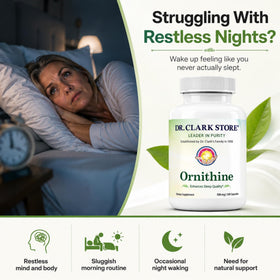 Capsule d'ornithine 500mg Dr Clark Store vue de près
