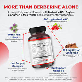 Capsule de Berbérine d'ULTRA HERBS sur fond blanc