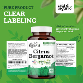 Capsule de bergamote citron Wild & Organic dans la main