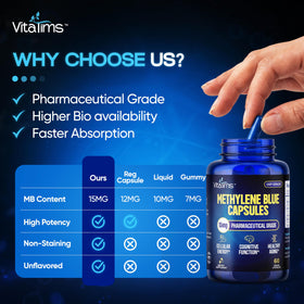 Capsule de bleu de méthylène Vitatims avec vitamine C ester