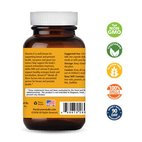 Capsule de Breast D de PURE ESSENCE LABS sur fond blanc