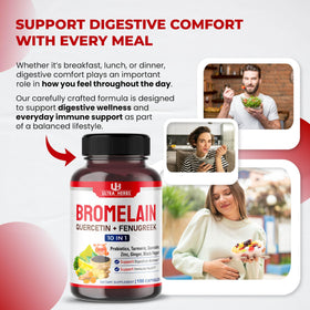 Capsule de Bromélaïne ULTRA HERBS montrant sa taille