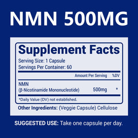Capsule de CFUKING NMN 500mg sur fond blanc