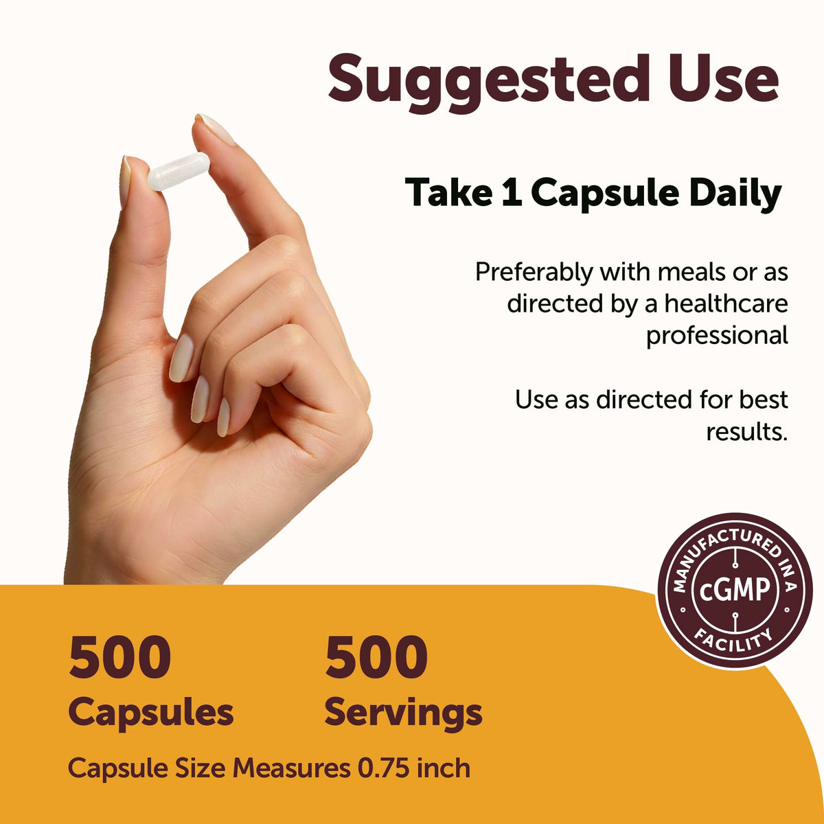 Capsule de Citrate de Potassium Micro Ingredients sur une surface blanche