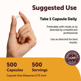 Capsule de Citrate de Potassium Micro Ingredients sur une surface blanche