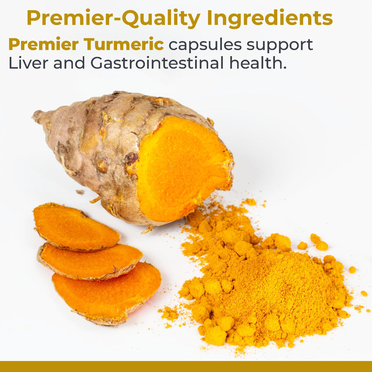 Capsule de Curcuma 500 mg de Premier Research Labs sur fond blanc