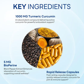 Capsule de curcuma curcumin Vitamin World sur une cuillère