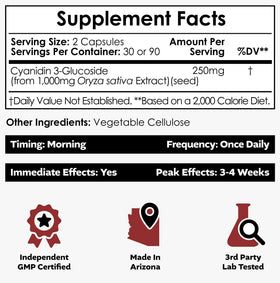Capsule de Cyanidine 3-Glucoside Nootropics Depot