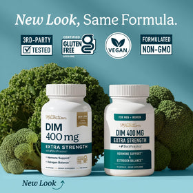 Capsule de DIM 400mg de SMNutrition sur fond blanc