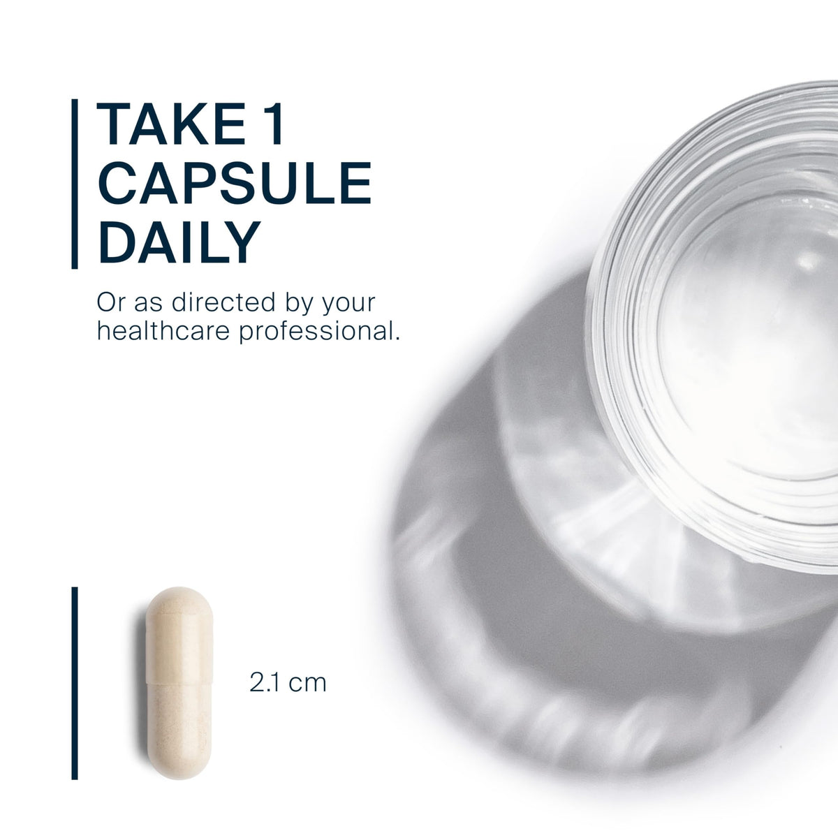 Capsule de Fer Plus C Vital Nutrients sur une surface blanche