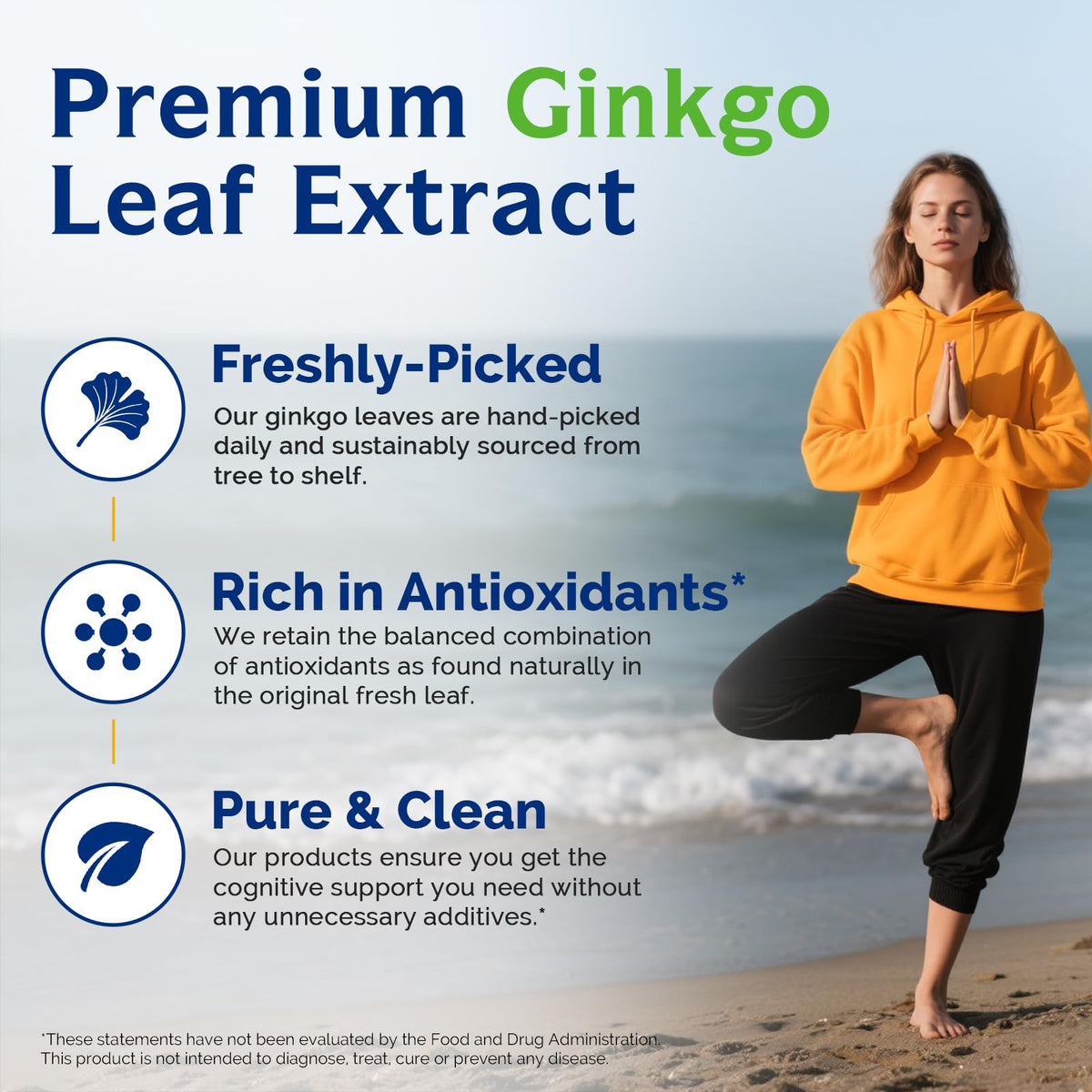 Capsule de Ginkgo Biloba Innate Vitality sur une table en bois
