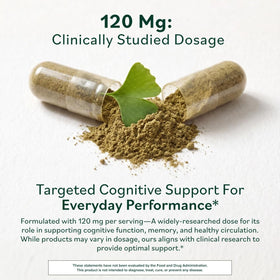 Capsule de Ginkgo Biloba Prominent Nutrition en gros plan