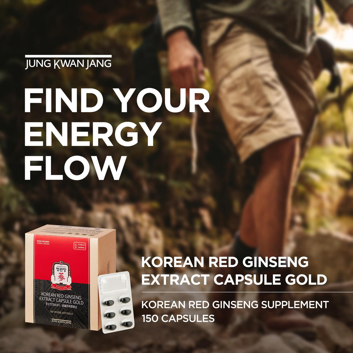 Capsule de ginseng rouge coréen de JUNG KWAN JANG
