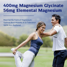 Capsule de Glycinate de Magnésium 400mg Innate Vitality, vue rapprochée