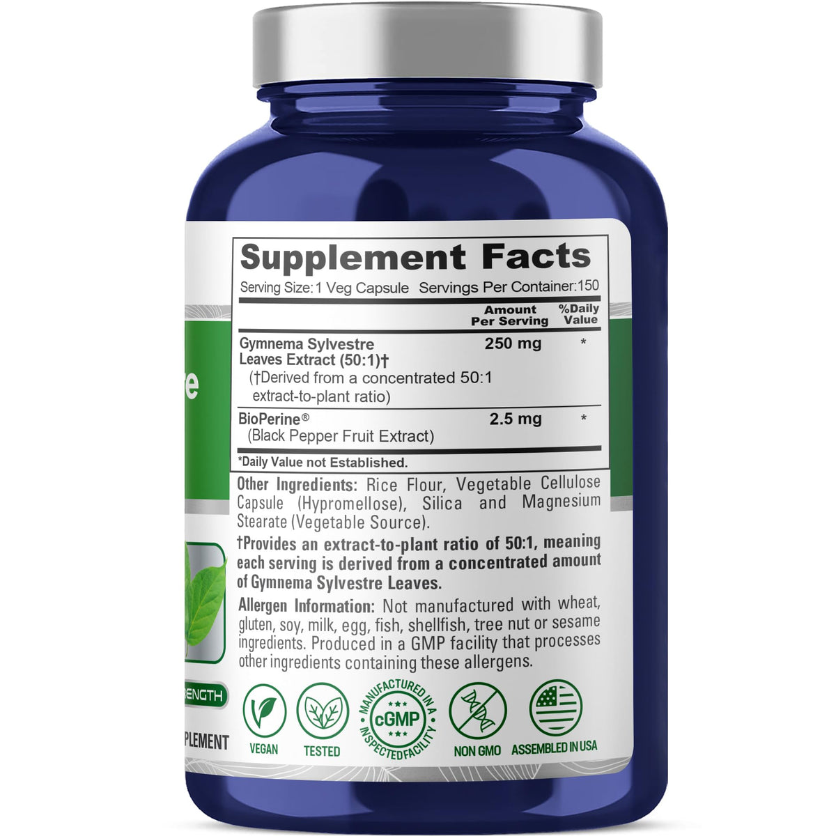 Capsule de Gymnema Sylvestre NusaPure vue de près