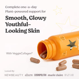 Capsule de HAIRtamin Collagène Végétarien ouverte montrant son contenu