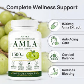 Capsule de LFKULJ Amla 1500 mg sur fond blanc