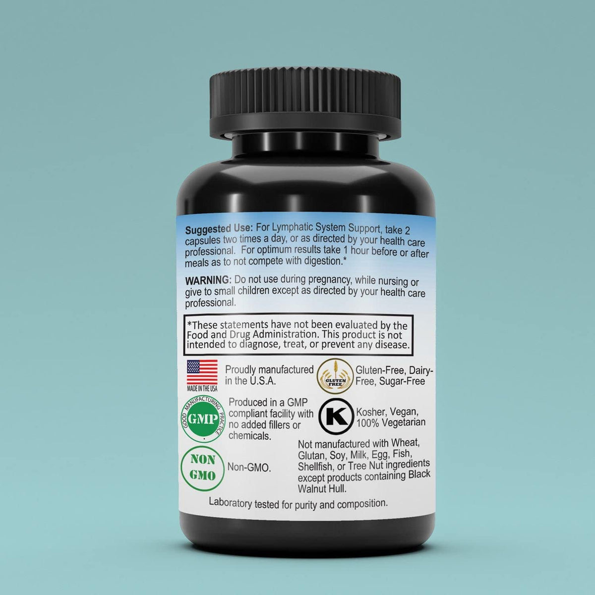 Capsule de LymphX Healthy Day Supplements vue de près