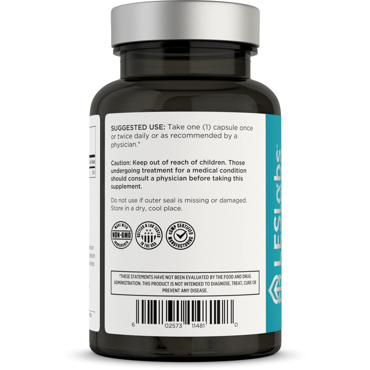 Capsule de magnésium citrate LES Labs sur une surface blanche