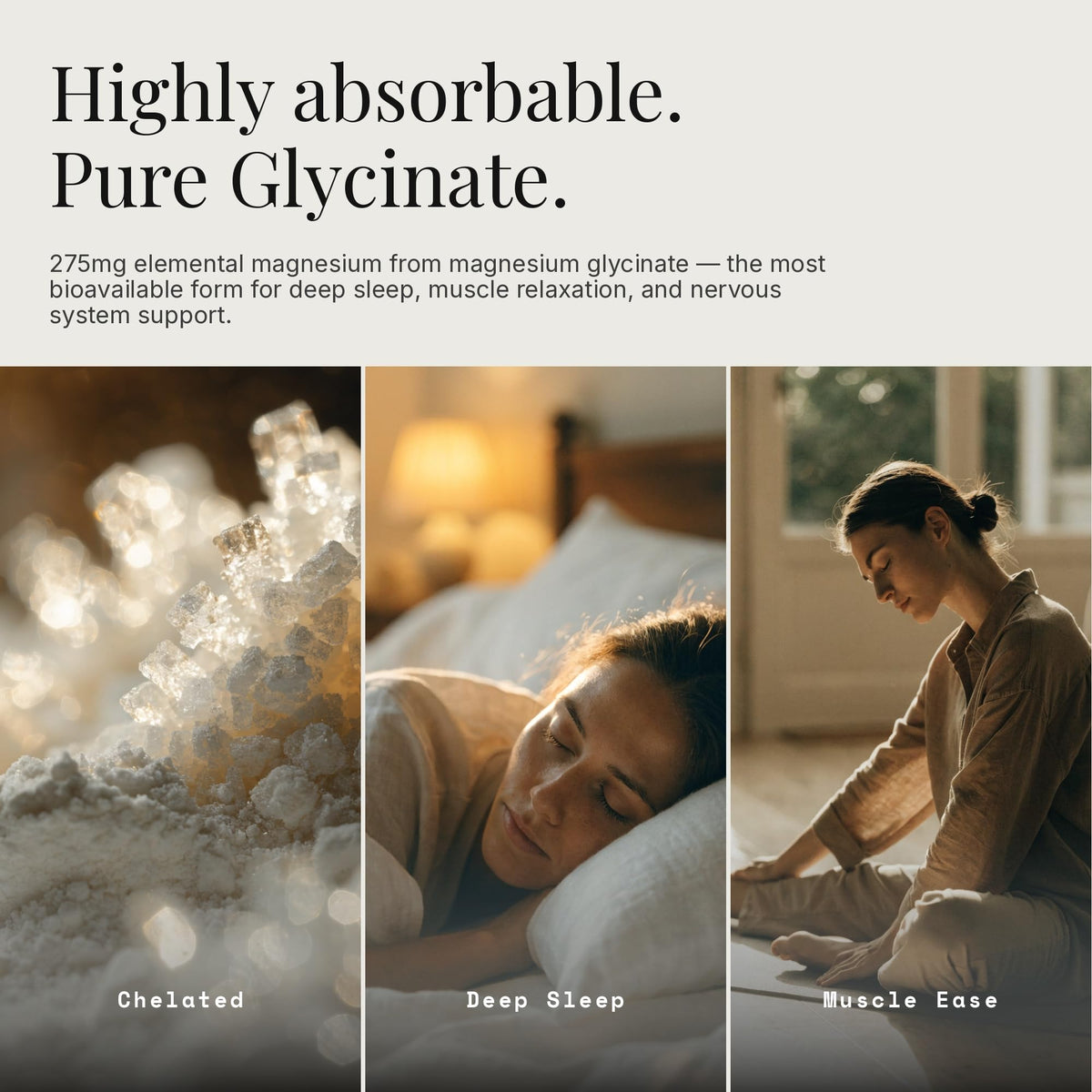 Capsule de magnésium glycinate 275mg Dear Apothecary