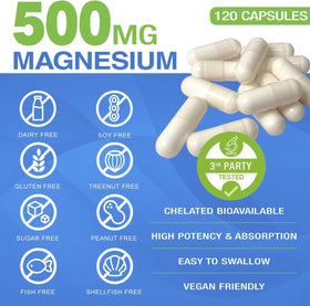 Capsule de magnésium glycinate Nature Aurora, vue de près