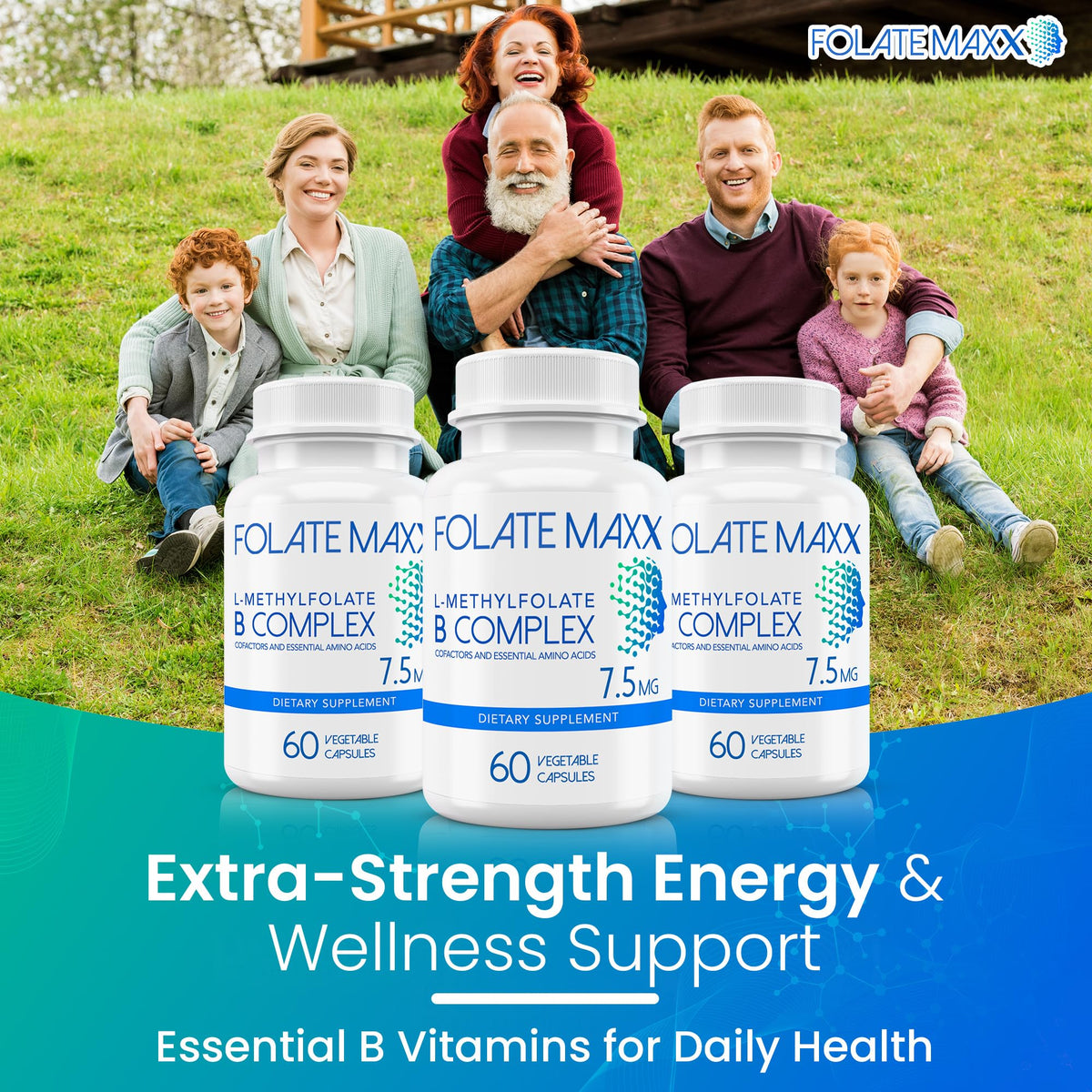 Capsule de méthylfolate B12 et B6 de FOLATE MAXX