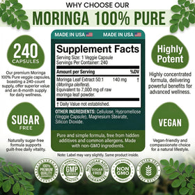 Capsule de Moringa DOBI en gros plan