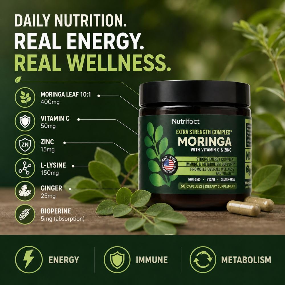 Capsule de moringa NutriFact vue de près