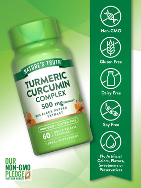 Capsule de Nature's Truth Curcuma Curcumine à libération rapide