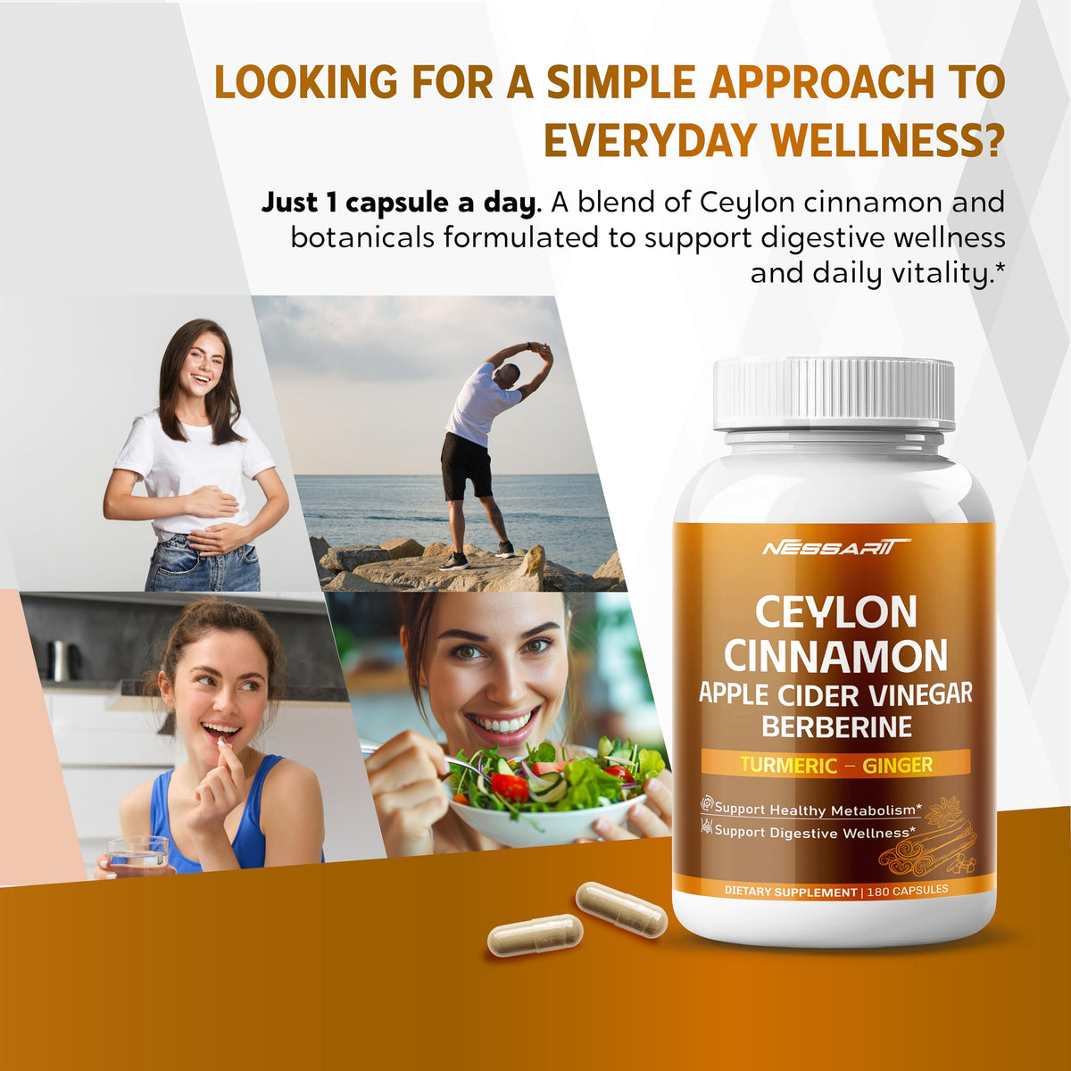 Capsule de NESSARIT Complément Alimentaire Cannelle Ceylan