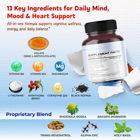 Capsule de PEAKPURY Ultra 5-MTHF sur fond neutre