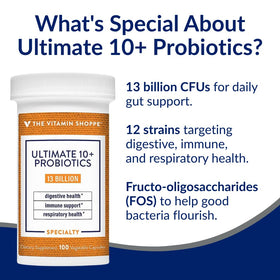 Capsule de probiotique The Vitamin Shoppe en gros plan