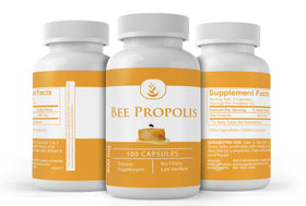 Capsule de propolis d'abeille PURE ORIGINAL INGREDIENTS, vue de près