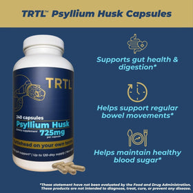 Capsule de psyllium TRTL en gros plan