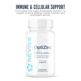Capsule de Revive Zinc 50mg sur une surface blanche