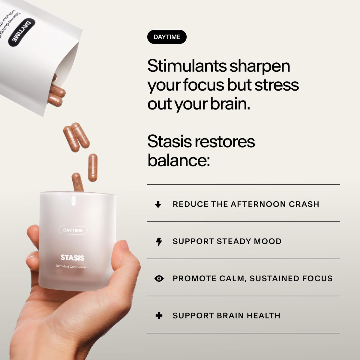 Capsule de STASIS Complément Alimentaire Stimulant Diurne