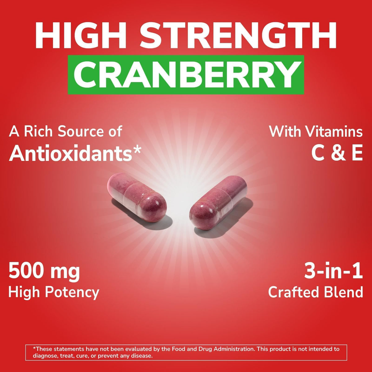 Capsule de Vitalibre Canneberge 500 mg sur une surface blanche