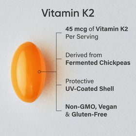 Capsule de Vitamine K2 de Sports Research avec étiquette