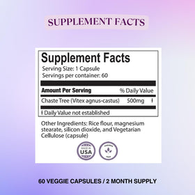 Capsule de Vitex Chasteberry BIOLABS PRO sur une cuillère