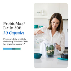 Capsule de XYMOGEN ProbioMax Daily 30B en gros plan