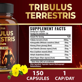 Capsule de Zolotus Tribulus Terrestris avec ingrédients naturels