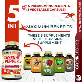 Capsule Tenmido Cayenne avec Gingembre et Curcuma vue de près