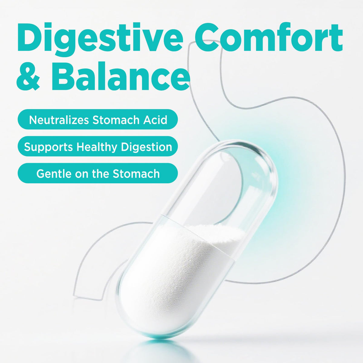 Capsule végétale de duwhot Magnésium Carbonate 500mg
