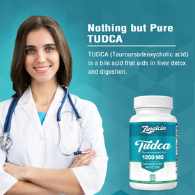 Capsule végétale Zingicin TUDCA 1200mg vue de près