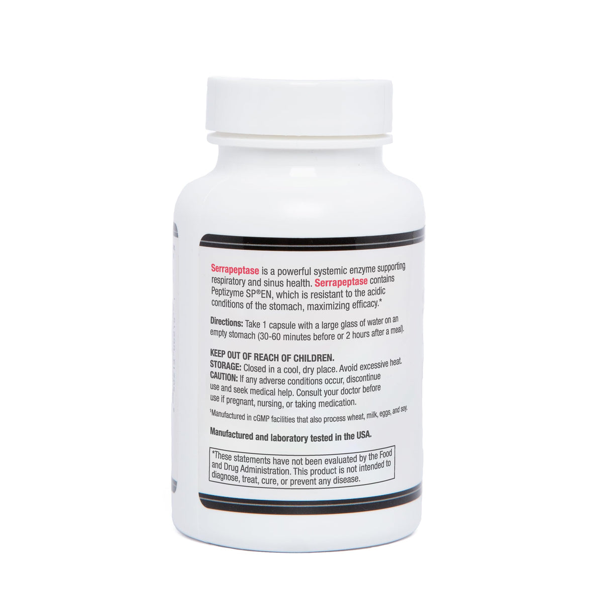 Capsule végétarienne d'AST Enzymes Serrapeptase