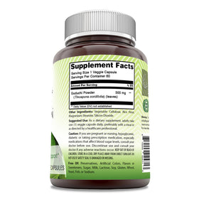 Capsule végétarienne Guduchi 500 Mg d'Amazing India