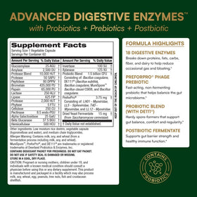 Capsule végétarienne Multi-Enzymes Purity Products sur fond blanc