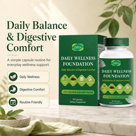 Capsule Zafira Organics Saffron ouverte sur une surface